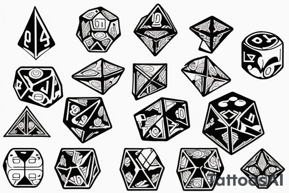 dice tattoo idea
