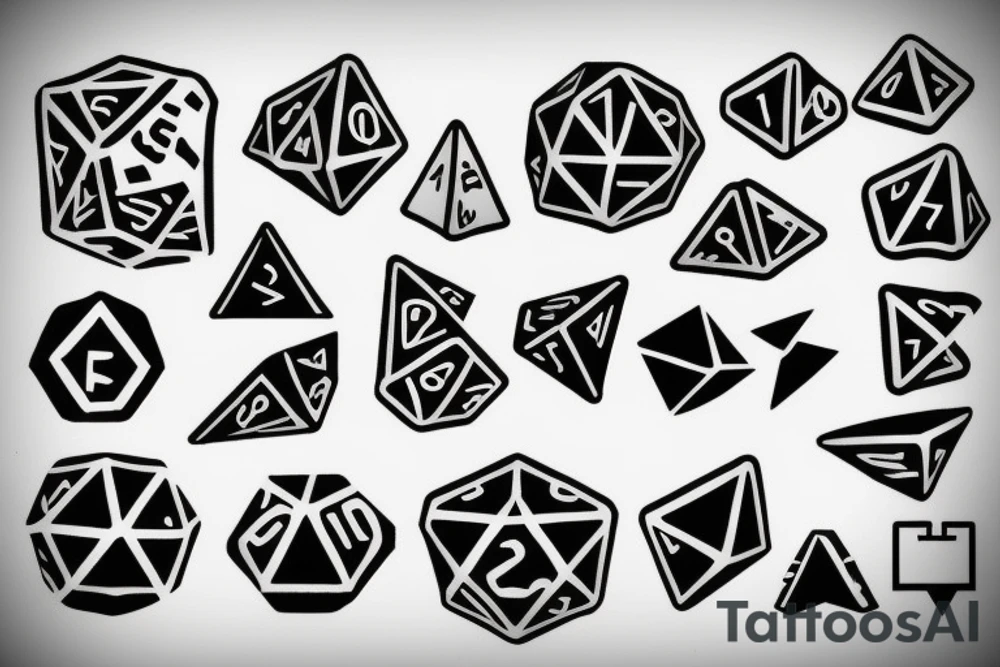 dice tattoo idea