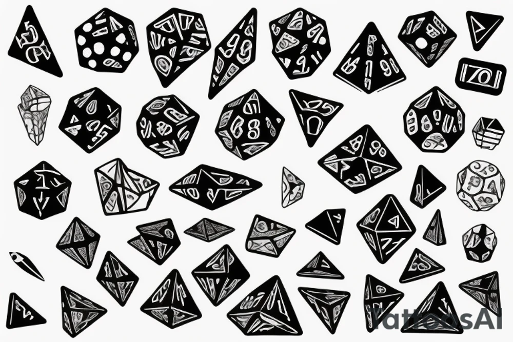 dice tattoo idea