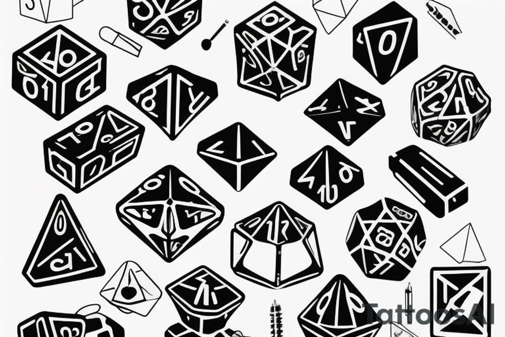 dice tattoo idea