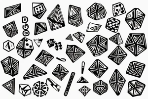 dice tattoo idea