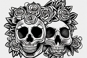 shoulder tattoo of a skull momento mori tattoo idea