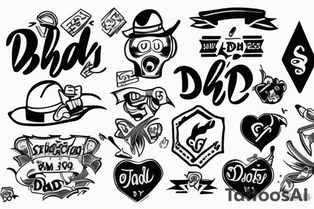 2 sons and a dad tattoo idea
