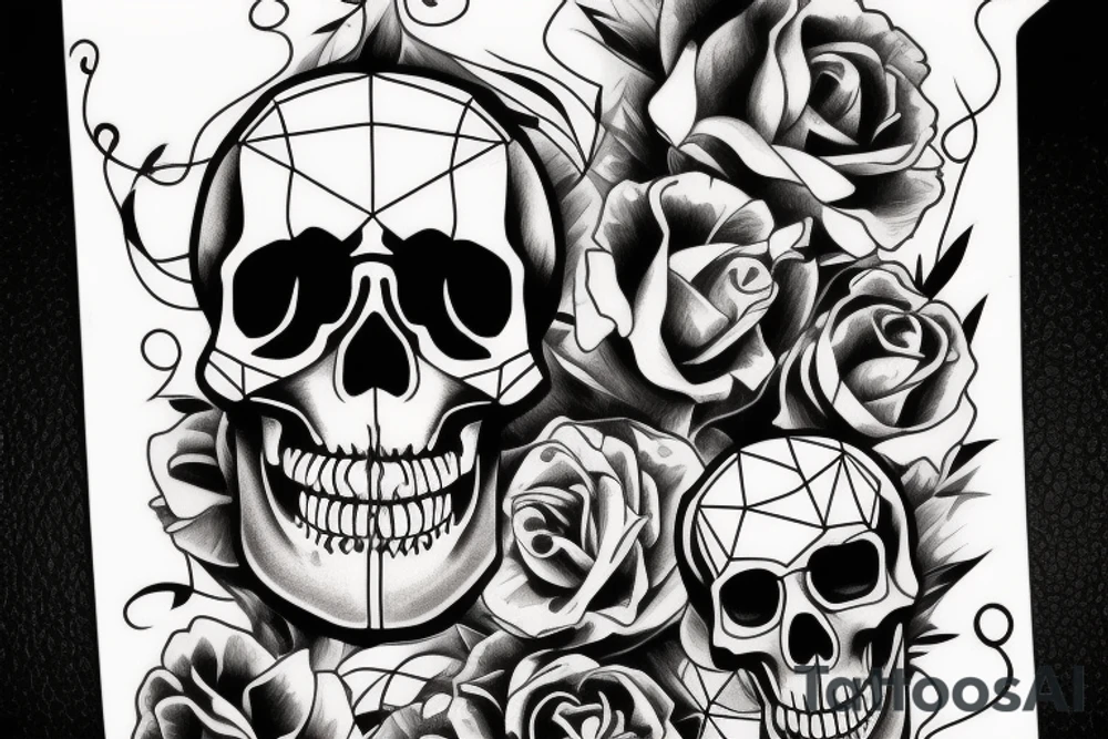 Skull 
everyone will die tattoo idea