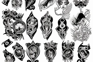 Cards with Zeus tattoo idea