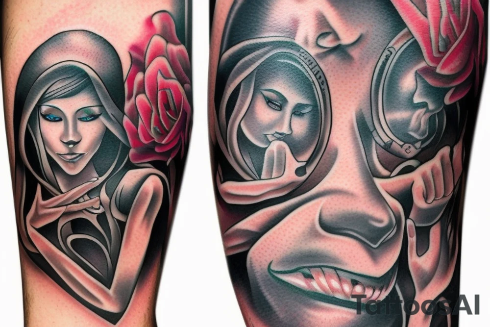 Love strength power overcome music faith family tattoo idea
