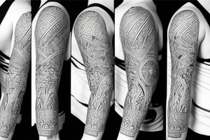 Empathy quarter sleeve tattoo idea