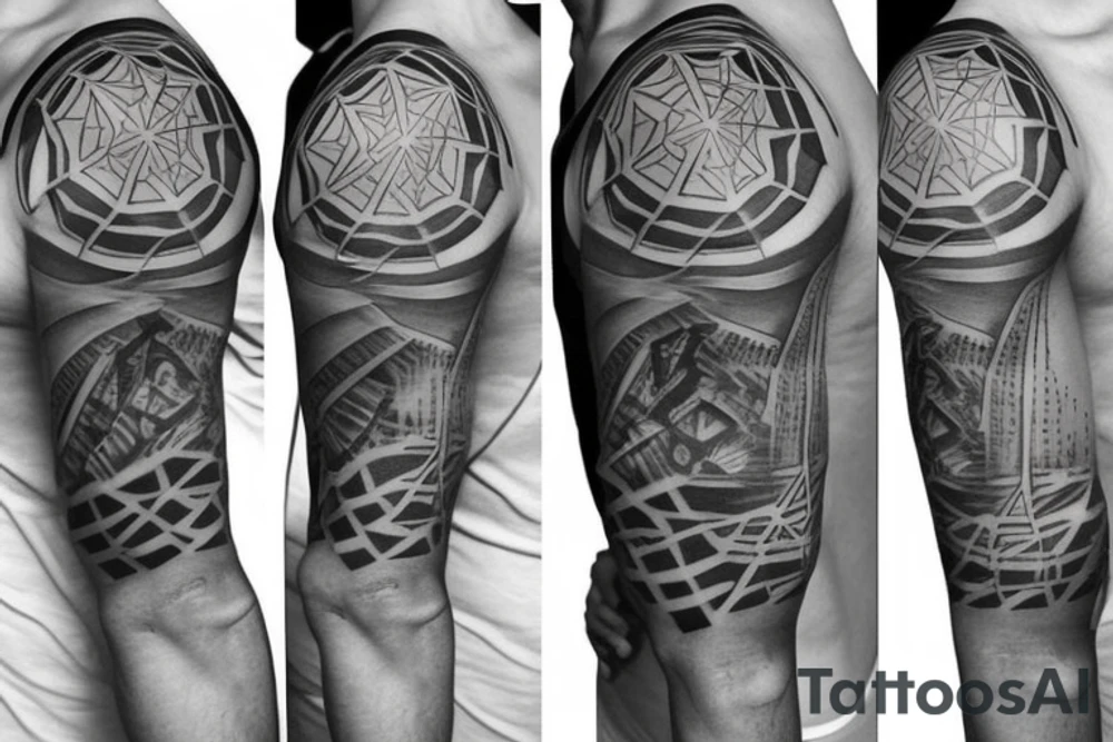 Empathy quarter sleeve tattoo idea