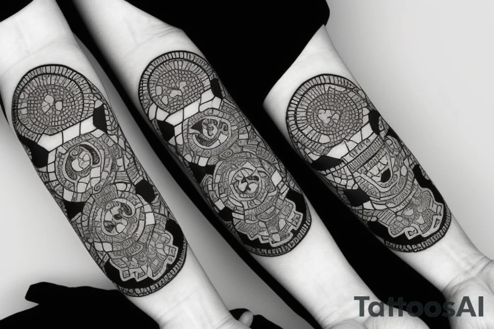 Empathy mars forearm tattoo idea