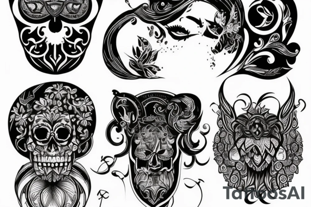 Дракон, летящий вверх tattoo idea