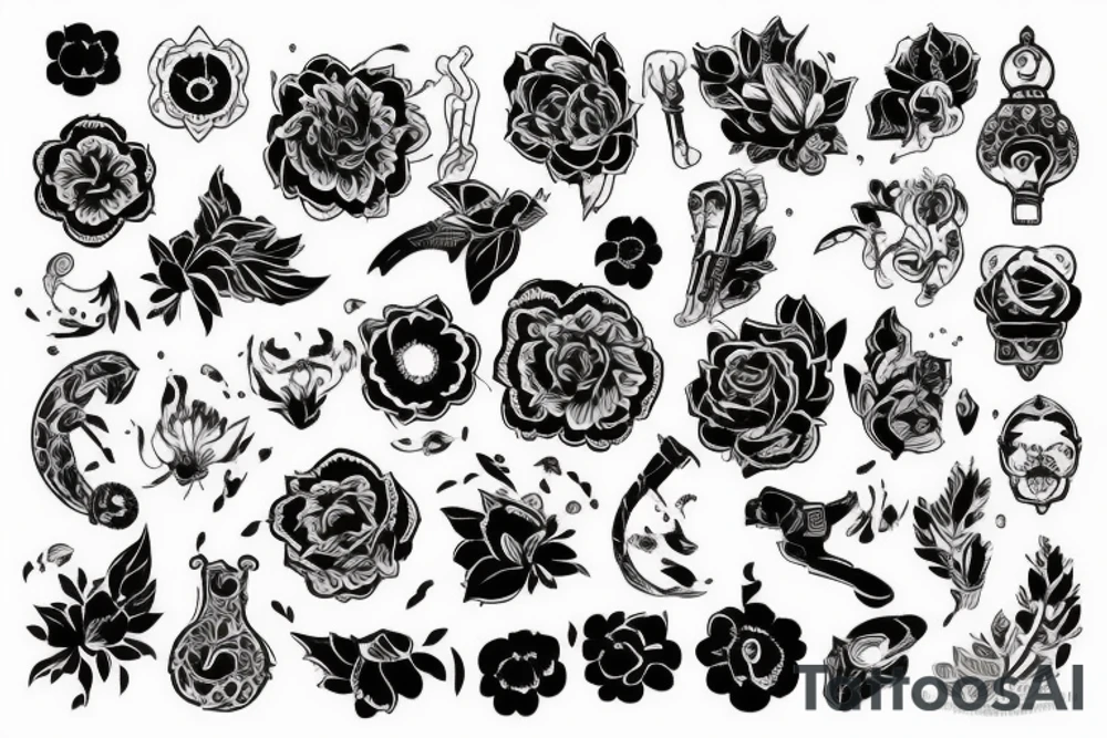 Дракон, летящий вверх tattoo idea