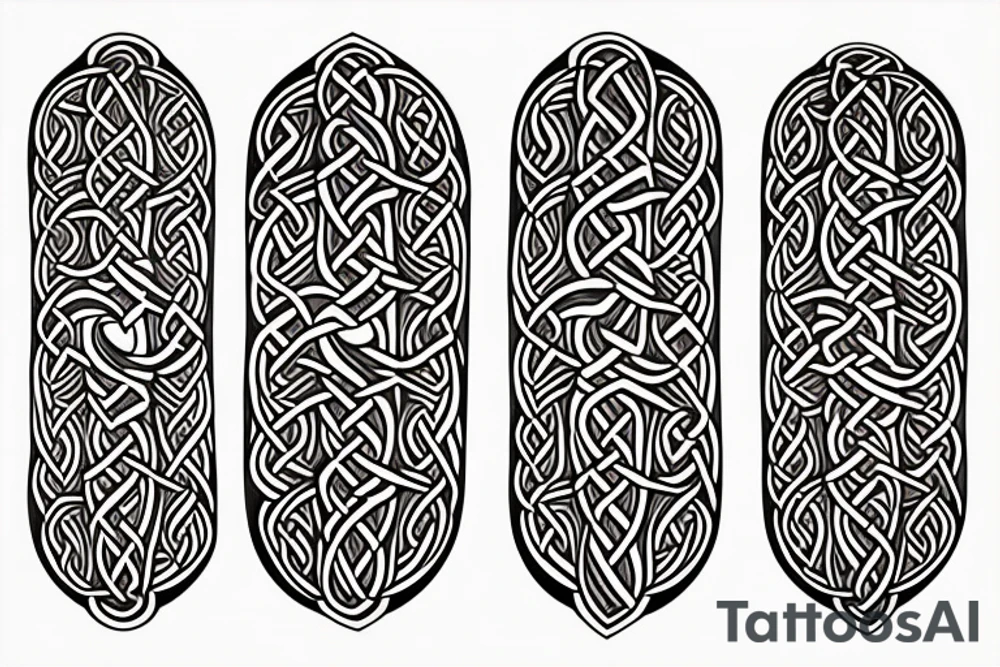 celtic crane armband tattoo idea