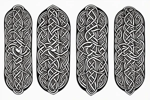 celtic crane armband tattoo idea