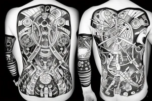 Spaceman, bones, Ctulhu tattoo idea
