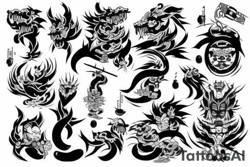 Raijin tattoo idea