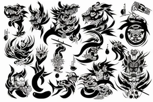 Raijin tattoo idea