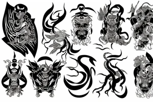 Raijin tattoo idea