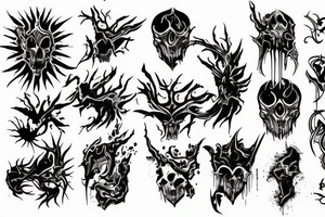 Bloody aspid tattoo idea