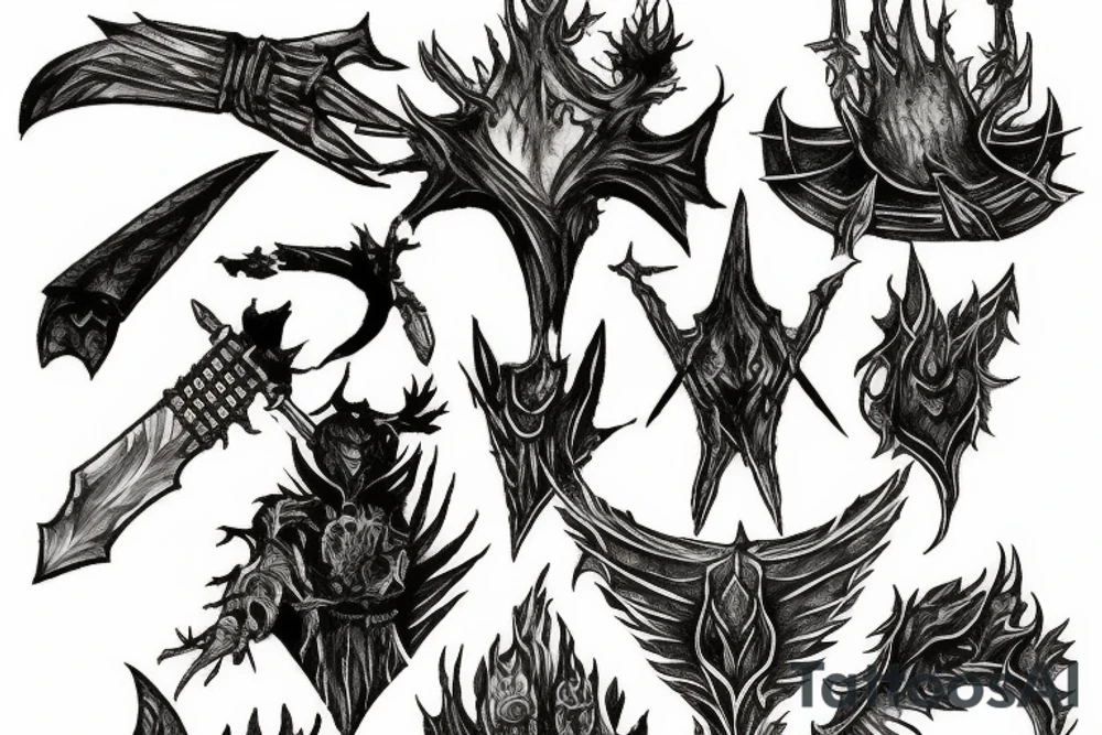 Dark souls bonfire tattoo idea