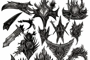 Dark souls bonfire tattoo idea
