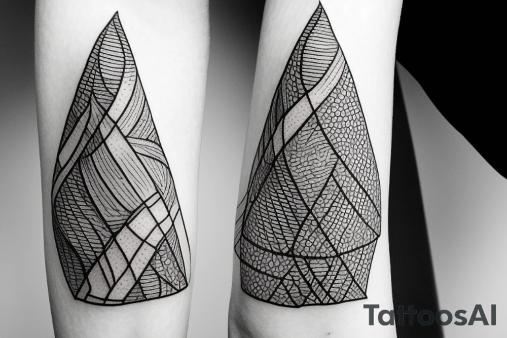 Artichoke in triangle tattoo idea