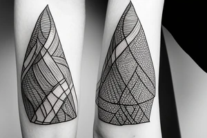 Artichoke in triangle tattoo idea