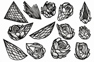 Artichoke in triangle tattoo idea