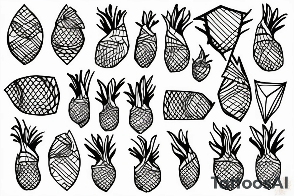 Artichoke in triangle tattoo idea
