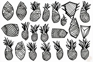 Artichoke in triangle tattoo idea