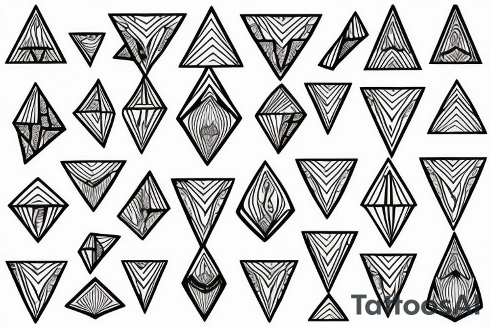 Artichoke in triangle tattoo idea