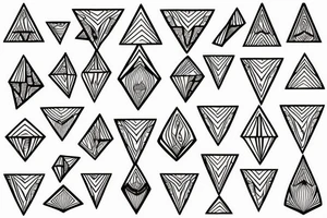 Artichoke in triangle tattoo idea