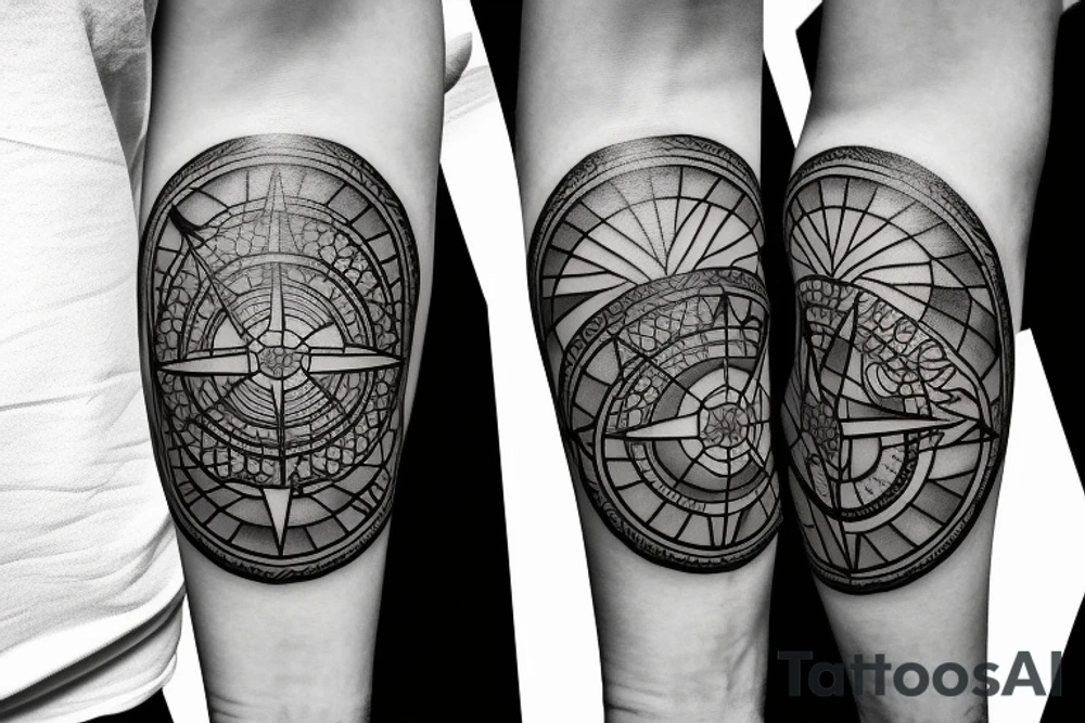 Nordic compass tattoo idea