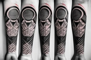 lone wolf blue eyed moon minimalist tattoo idea