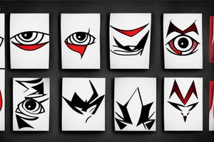 lone wolf red eyed minimalist tattoo idea