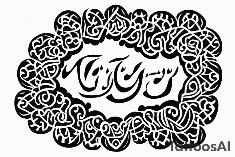 A tattoo to symbolize my mom who speaks urdu and my dad who speaks malayalam tattoo idea