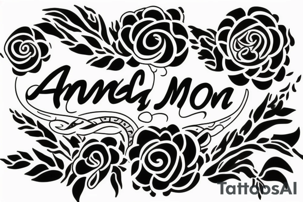 A tattoo for my mom named Aneesa tattoo idea