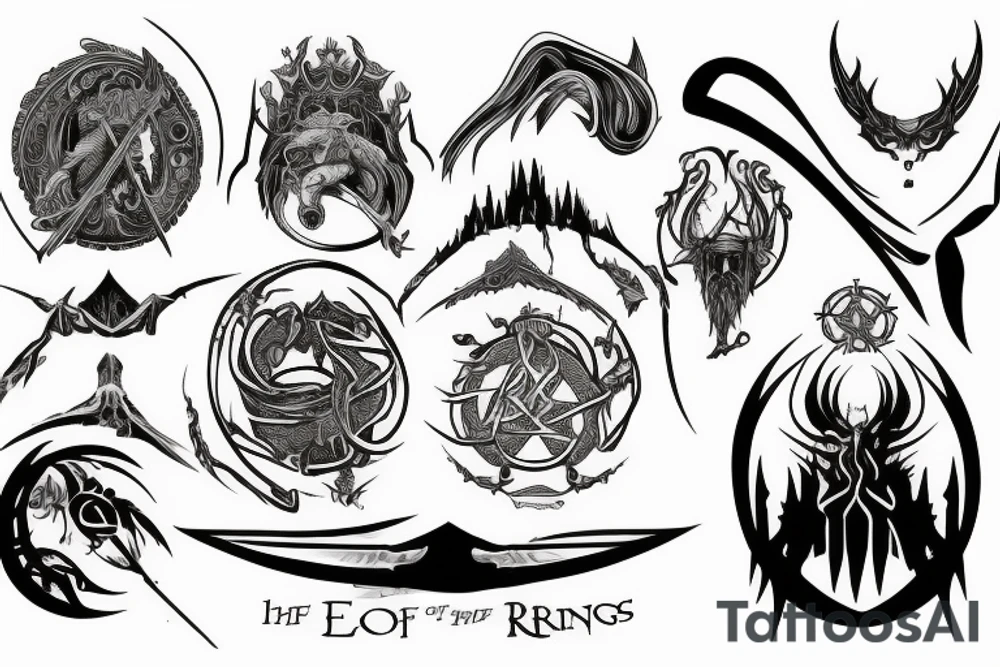 Lord of the rings tattoo idea