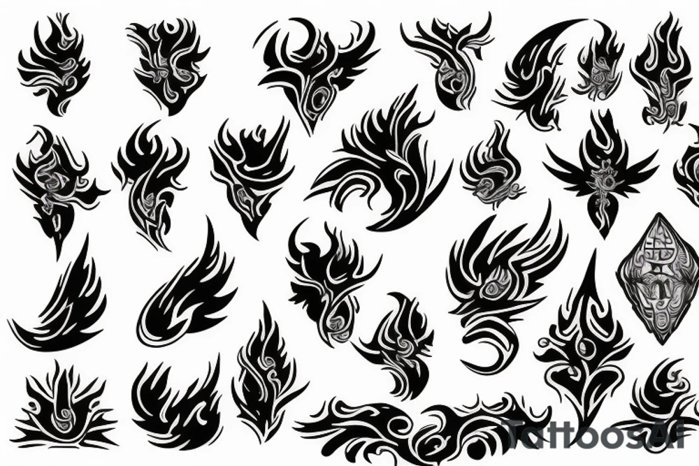 flames tattoo idea