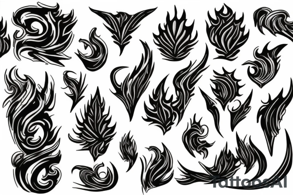 flames tattoo idea