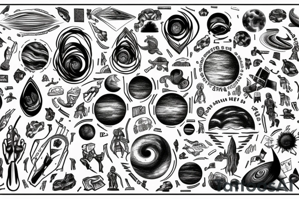 tattoo to describe the smallness of the human being in relation to the immensity of the universe tattoo idea