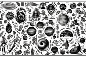 tattoo to describe the smallness of the human being in relation to the immensity of the universe tattoo idea