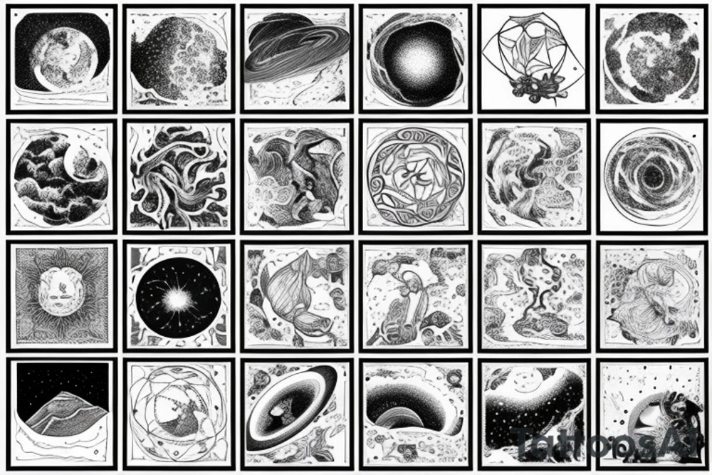 tattoo to describe the smallness of the human being in relation to the immensity of the universe tattoo idea