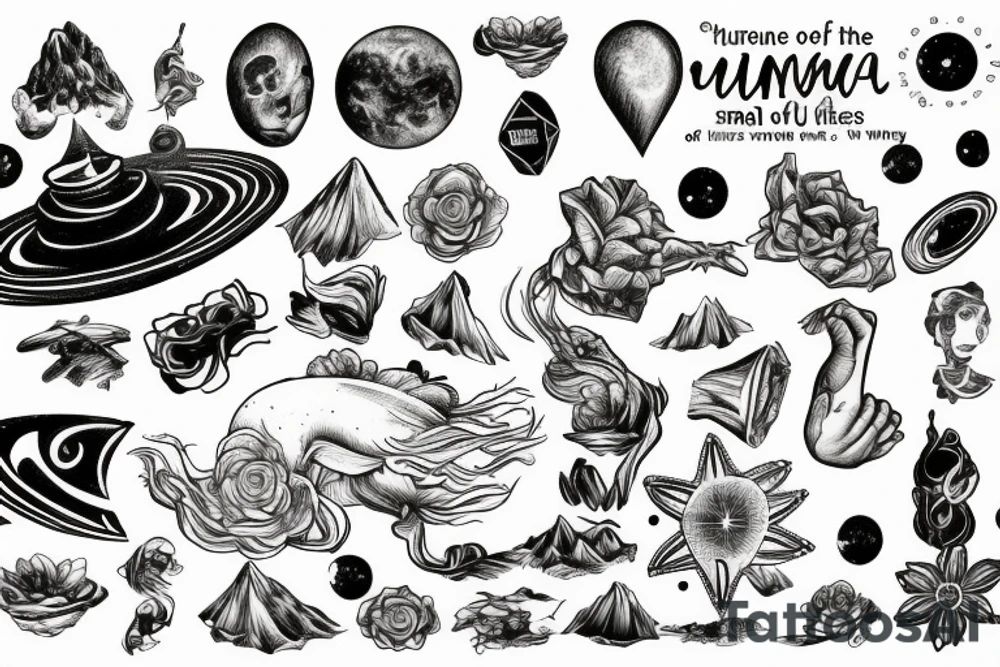tattoo to describe the smallness of the human being in relation to the immensity of the universe tattoo idea