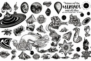 tattoo to describe the smallness of the human being in relation to the immensity of the universe tattoo idea