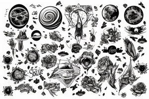 tattoo to describe the smallness of the human being in relation to the immensity of the universe tattoo idea