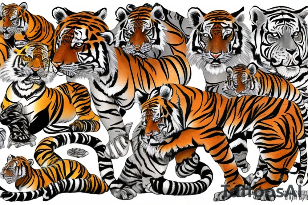tiger tattoo idea