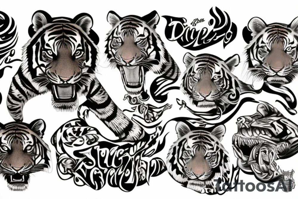 tiger tattoo idea
