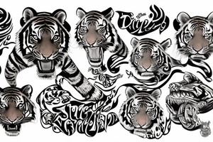 tiger tattoo idea