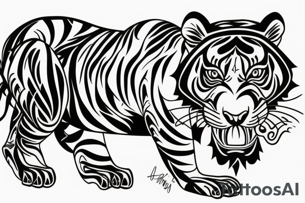 tiger tattoo idea