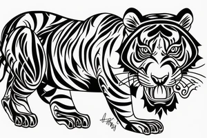 tiger tattoo idea